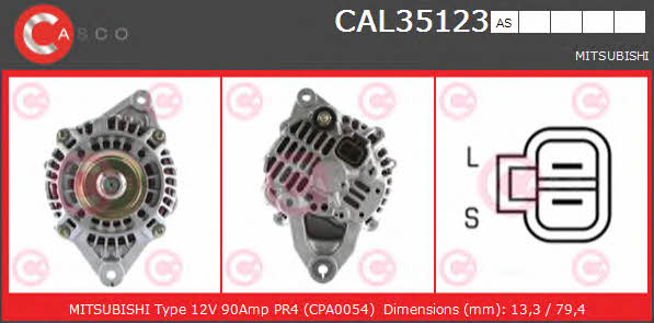 Casco CAL35123AS Alternator CAL35123AS