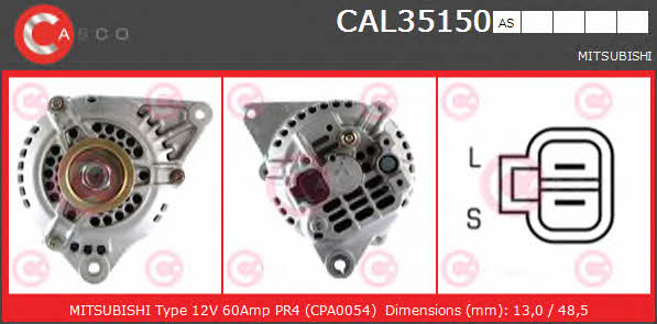 Casco CAL35150AS Alternator CAL35150AS