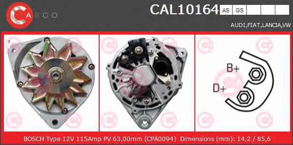 Casco CAL10164AS Alternator CAL10164AS