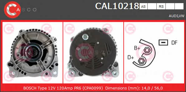 Casco CAL10218AS Alternator CAL10218AS