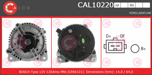 Casco CAL10220AS Alternator CAL10220AS