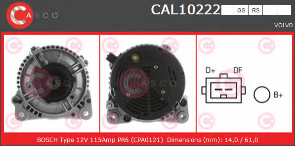 Casco CAL10222RS Alternator CAL10222RS