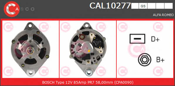 Casco CAL10277GS Alternator CAL10277GS