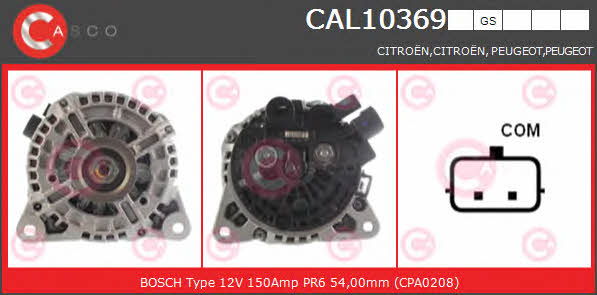 Casco CAL10369GS Alternator CAL10369GS