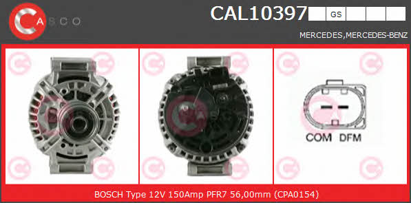 Casco CAL10397GS Alternator CAL10397GS