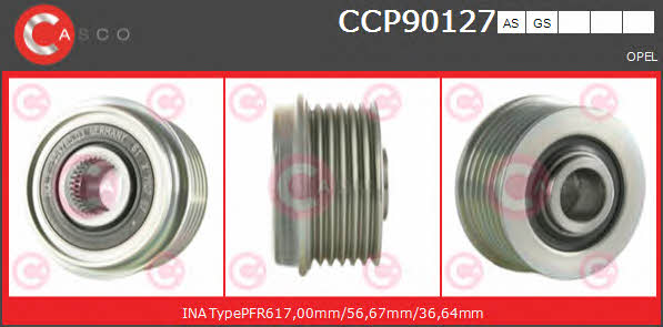 Casco CCP90127AS Belt pulley generator CCP90127AS