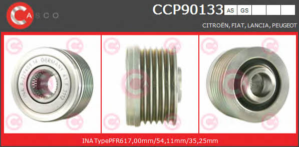 Casco CCP90133AS Belt pulley generator CCP90133AS