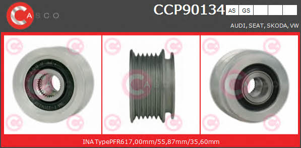 Casco CCP90134AS Belt pulley generator CCP90134AS