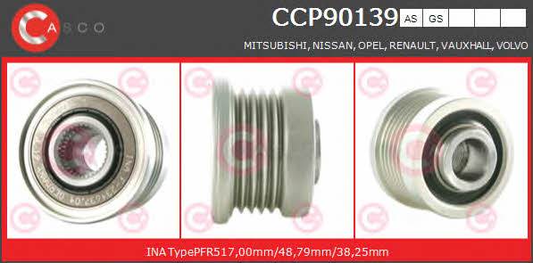 Casco CCP90139AS Belt pulley generator CCP90139AS