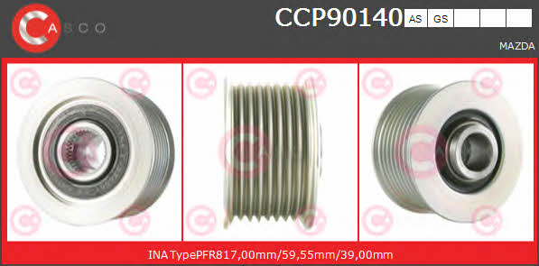 Casco CCP90140AS Belt pulley generator CCP90140AS