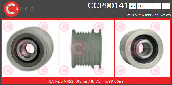 Casco CCP90141AS Belt pulley generator CCP90141AS