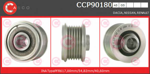 Casco CCP90180AS Belt pulley generator CCP90180AS