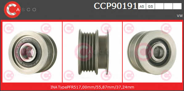 Casco CCP90191AS Belt pulley generator CCP90191AS