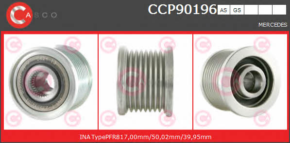 Casco CCP90196AS Belt pulley generator CCP90196AS