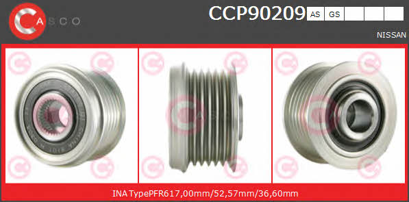 Casco CCP90209AS Belt pulley generator CCP90209AS