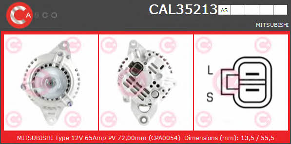 Casco CAL35213AS Alternator CAL35213AS