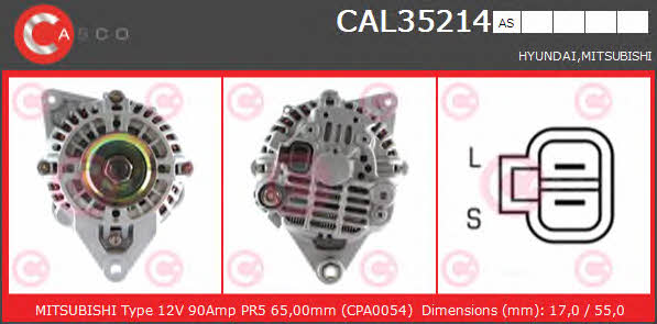 Casco CAL35214AS Alternator CAL35214AS