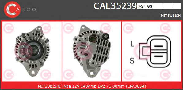 Casco CAL35239AS Alternator CAL35239AS