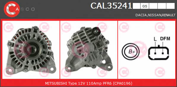 Casco CAL35241GS Alternator CAL35241GS