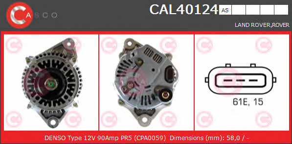 Casco CAL40124AS Alternator CAL40124AS