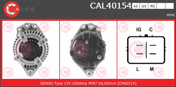 CAL40154AS Casco Alternator
