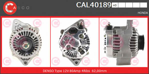 Casco CAL40189AS Alternator CAL40189AS