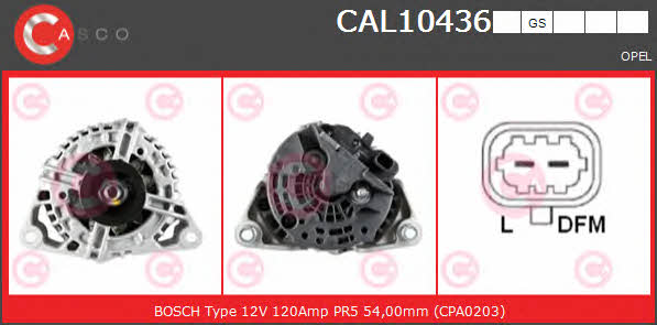 Casco CAL10436GS Alternator CAL10436GS