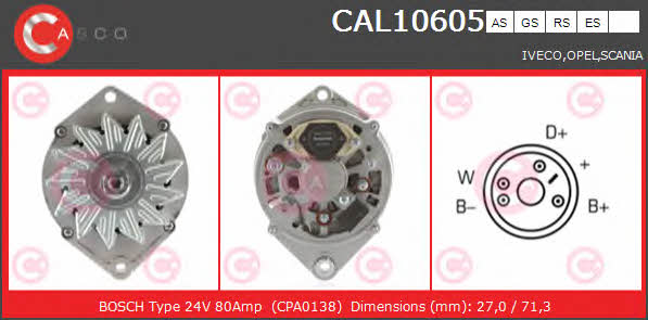 Casco CAL10605GS Alternator CAL10605GS
