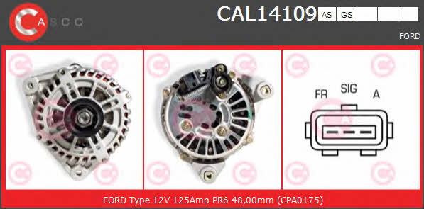 Casco CAL14109GS Alternator CAL14109GS