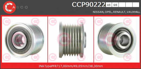 Casco CCP90222AS Belt pulley generator CCP90222AS