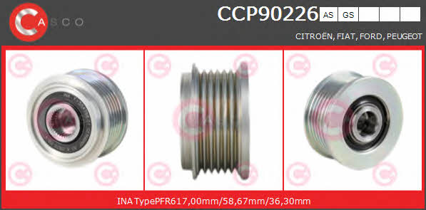 CCP90226AS Casco Belt pulley generator