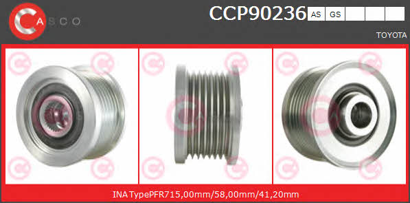 CCP90236AS Casco Belt pulley generator