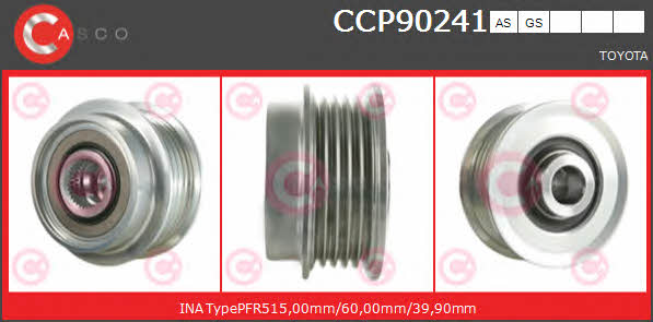 Casco CCP90241AS Belt pulley generator CCP90241AS