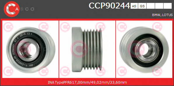 Casco CCP90244AS Belt pulley generator CCP90244AS