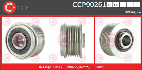 Casco CCP90261AS Belt pulley generator CCP90261AS