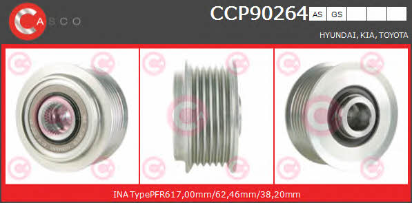 Casco CCP90264AS Belt pulley generator CCP90264AS