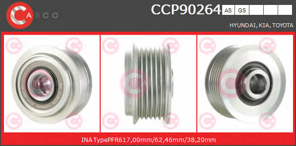 CCP90264AS Casco Belt pulley generator