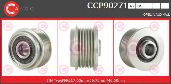 Casco CCP90271AS Belt pulley generator CCP90271AS