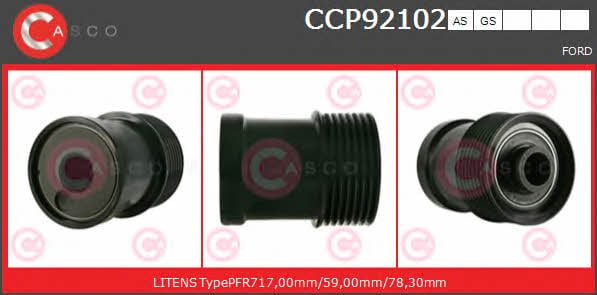 Casco CCP92102AS Belt pulley generator CCP92102AS
