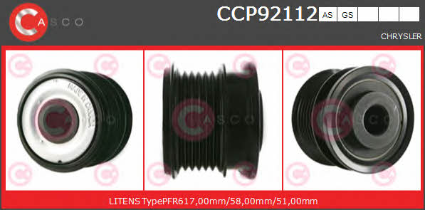 Casco CCP92112GS Belt pulley generator CCP92112GS