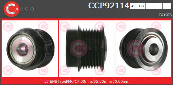 Casco CCP92114AS Belt pulley generator CCP92114AS