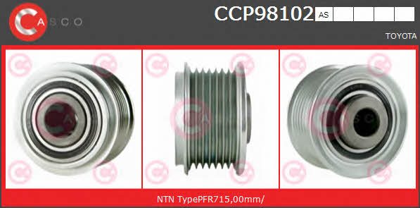 CCP98102AS Casco Belt pulley generator