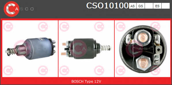 Casco CSO10100AS Solenoid switch, starter CSO10100AS