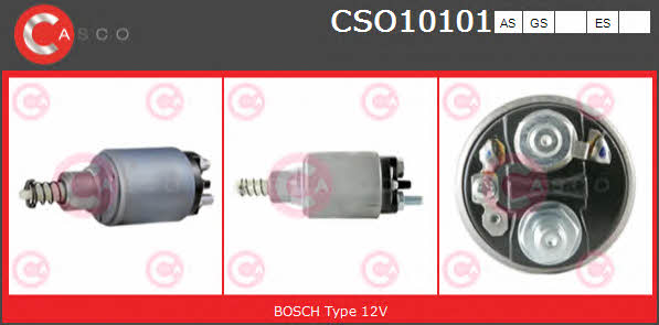 Casco CSO10101AS Solenoid switch, starter CSO10101AS