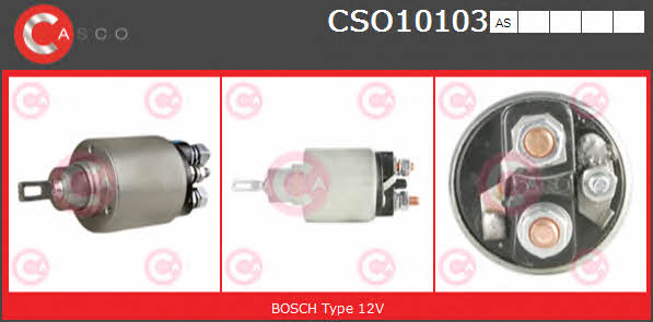Casco CSO10103AS Solenoid switch, starter CSO10103AS