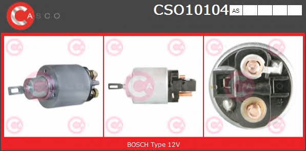 Casco CSO10104AS Solenoid switch, starter CSO10104AS