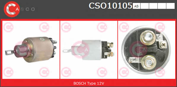 Casco CSO10105AS Solenoid switch, starter CSO10105AS