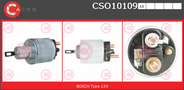 Casco CSO10109AS Solenoid switch, starter CSO10109AS