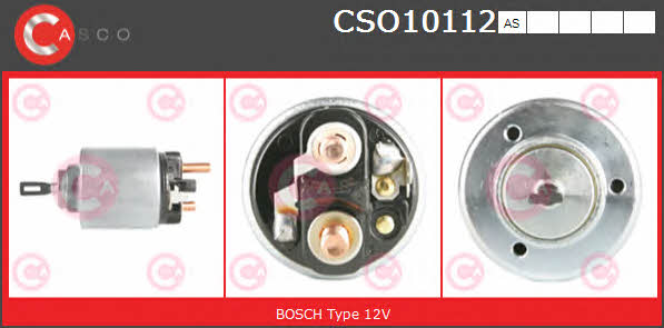 Casco CSO10112AS Solenoid switch, starter CSO10112AS
