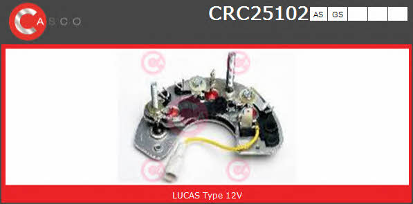 Casco CRC25102AS Rectifier, alternator CRC25102AS